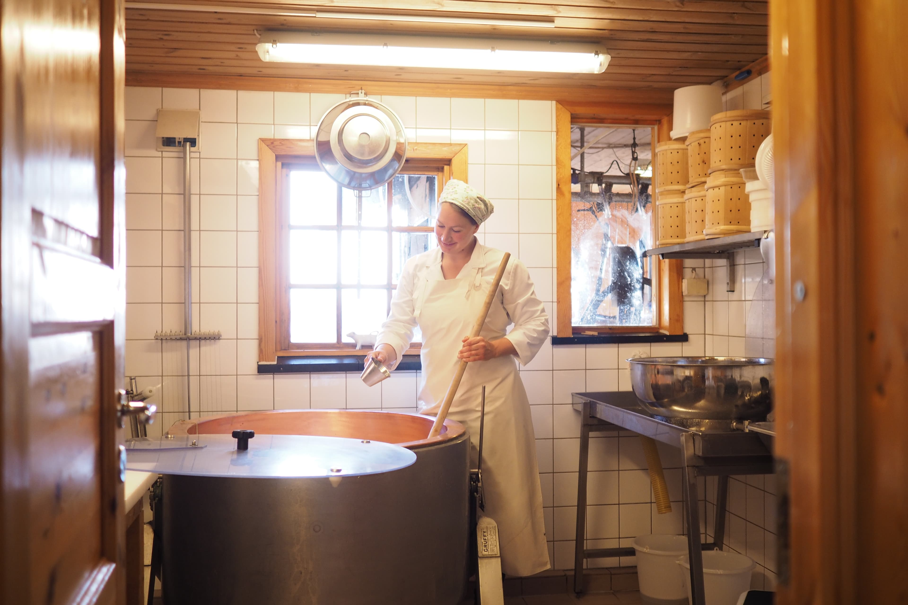 Anna Karoline og ystekjelen.